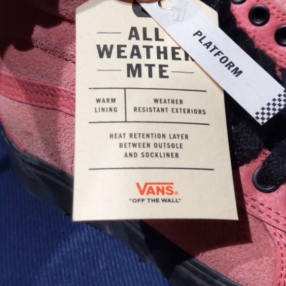 NWT Vans Sk8-hi Platform Desert Rose Leather Boots - Picture 5 of 7